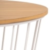 Scandinavian Flux Round Coffee Table Beige Matte Finish