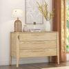 Faye Solid Wood Chest Of Drawers In Natural White Ash Finish