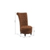 Piece High Back Accent Chair in Brown Colour