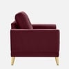 Nency Velvet 1 seater Sofa Maroon
