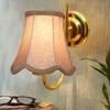 Devansh Gold Wall Mounted Lamp With Beige Jute Shade