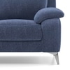 Emila 2 seater Fabric Sofa in Blue Colour