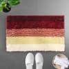 Lexi Maroon Solid Natural Fiber 24x16 inches Anti-Skid Bath Mat