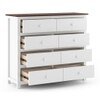 Evelyn Chest Of Eight Drawers Finish White