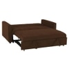 Medas 3 Pull Out Sofa Cum Bed In Brown Colour