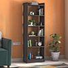 Megan Engineered Wood Bookshelf in Dark Wenge Finish