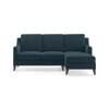 Abbey Sectional Sofa (Colour : Indigo Blue, Cushion : Hard, Seater : Right Aligned 2 Seater + Right Aligned Chaise)