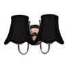 Devansh Metal Electric Wall Light in Gold Colour with White Shade Count of 1 Light