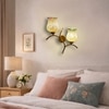 Devansh Metal Electric Wall Light in Gold Colour with Multi Shade Count of 2 Lights