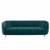Nero Velvet 3 Seater Sofa in T Blue Colour