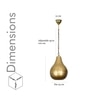 Joanna Metal Pendant Light With Brass Finish