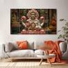 The Castle Decor Brahma Ji Wall Painting Wooden Framed 27x48 Inch (Style 2)