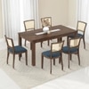 Brighton Xl 6 Seater Dining Table with Reed Dining Chair Set