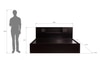 Horae Engineered Wood King  Size Bed With Drawer Storage (Melamine Finish)