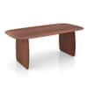 Zen Rectangular Solid Wood 6 Seater Dining Table In Honey Finish