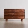 Roswell Mango Wood Chest Of Drawers In Provincial Teak Finish