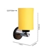 Devansh Metal Electric Wall Light in Yellow Colour with Yellow Shade Count of 1 Light