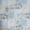 Blue Floral 400 TC Cotton Flat Superking Bed Size Bedsheet With 2 Pillow Cover From Threads