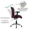 Teaauras High Back Executive Chair in Maroon Colour
