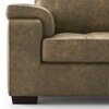 Trissino 1 Seater Luxury Italian Leather Sofa In Antique Moss