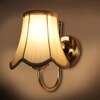 Devansh Steel Wall Mounted Lamp With Off-White Cotton Shade