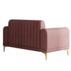 Josbert Velvet 2 Seater Sofa In  Peech Colour