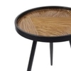 Dune Round Table Set of 2 by De Maison Decor in Classical Design in Gold Finish
