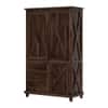 X 3 Door  Sheesham Wood Wardrobe In Provincial Teak Finish
