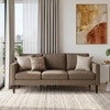 Liverpool 3 Seater Fabric Sofa in Oat Biege Colour