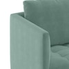 Florence Compact Sofa Set (Colour : Dusty Turquoise Velvet , Seater : 3+1+1)