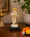 Devotional Eternal Shri Ram Statue in White and Gold Colour