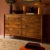 Reyna Solid Wood Chest of Drawers in Brown Colour