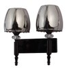 Eliante Modern Wall Lights Mild Steel & Glass Material Glossy Black & Smoky Finish