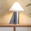Helia Silver Handcrafted Tall Table Lamp