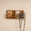 Norita Wooden Wall Shelf Organiser With Key Holders