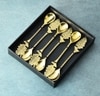 Auric Leaf Premium Stainless Steel Dessert Spoon Set