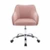 Doe Buck Leisel Modern Pink Velvet Office Chair
