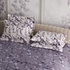 Stoa Paris Super King Size Cotton Bedsheet with 4 Pillow Covers  Size Wisteria Shade Violet