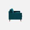 Reiti Velvet 3 Seater Sofa Teal in Blue Colour
