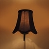 Devansh Black Wall Mounted Lamp With Black Cotton Shade