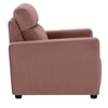 Alvaro Velvet 1 Seater Sofa Pink Color