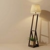 Bezalel Beige Jute Floor Lamp with Beige Jute Base