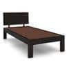 Boston Solid Wood Single Size Bed In Mahogany Finish
