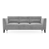 Lewis 3 Seater Fabric Sofa In Granite Weave Colour