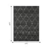 Jaipur Rugs Trellis Wool 4x6 Feet Black Olive And Winter White Hand Knotted Rug Carpet