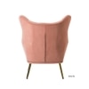 Dawson Solid Wood Accent Chair in Pink Colour