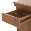 Bradbury Desk Size Large In Amber Walnut Finish