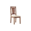 Fidora 6 Seater Dining Table With Martha Dining Chairs Set Of 2 (Colour- Wheat Brown, Finish- Teak)