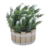 Artificial White Rosemary With Wood Sticks