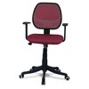 Jaazza Low Back Ergonomic Chair in Maroon Colour
